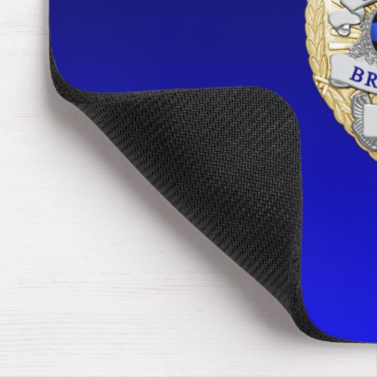 Thin Blue Line Abzeichen Mousepad (Ecke)