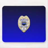 Thin Blue Line Abzeichen Mousepad (Vorne)
