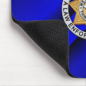 Thin Blue Line Abzeichen Mousepad (Ecke)