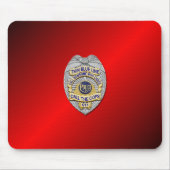 Thin Blue Line Abzeichen Mousepad (Vorne)