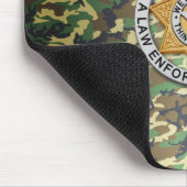 Thin Blue Line Abzeichen Mousepad (Ecke)