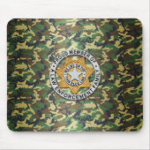Thin Blue Line Abzeichen Mousepad (Vorne)