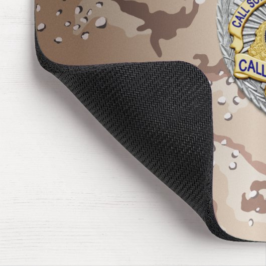 Thin Blue Line Abzeichen Mousepad (Ecke)