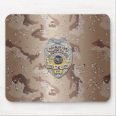 Thin Blue Line Abzeichen Mousepad (Vorne)