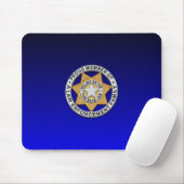Thin Blue Line Abzeichen Mousepad (Mit Mouse)