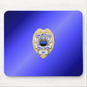 Thin Blue Line Abzeichen Mousepad (Vorne)