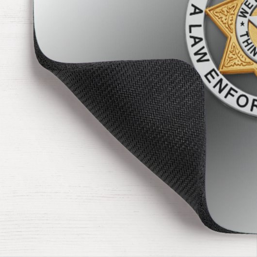 Thin Blue Line Abzeichen Mousepad (Ecke)