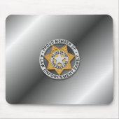 Thin Blue Line Abzeichen Mousepad (Vorne)