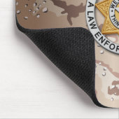 Thin Blue Line Abzeichen Mousepad (Ecke)