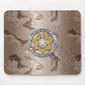 Thin Blue Line Abzeichen Mousepad (Vorne)