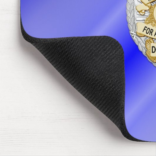Thin Blue Line Abzeichen Mousepad (Ecke)
