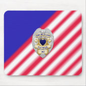 Thin Blue Line Abzeichen Mousepad (Vorne)