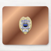 Thin Blue Line Abzeichen Mousepad (Vorne)