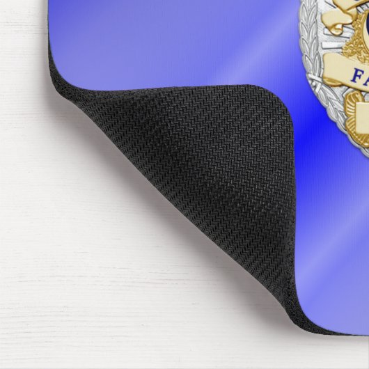 Thin Blue Line Abzeichen Mousepad (Ecke)