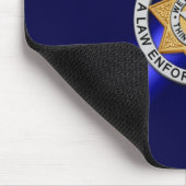Thin Blue Line Abzeichen Mousepad (Ecke)