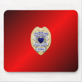 Thin Blue Line Abzeichen Mousepad (Vorne)