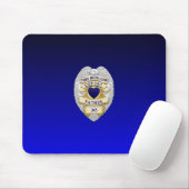 Thin Blue Line Abzeichen Mousepad (Mit Mouse)