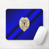 Thin Blue Line Abzeichen Mousepad (Mit Mouse)