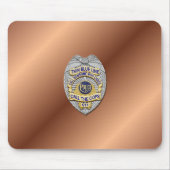 Thin Blue Line Abzeichen Mousepad (Vorne)