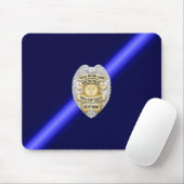 Thin Blue Line Abzeichen Mousepad (Mit Mouse)