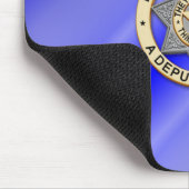 Thin Blue Line Abzeichen Mousepad (Ecke)
