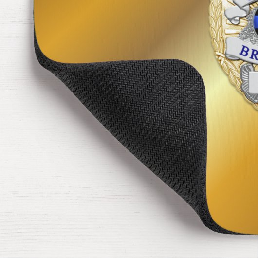 Thin Blue Line Abzeichen Mousepad (Ecke)