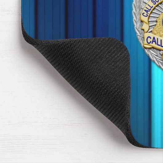 Thin Blue Line Abzeichen Mousepad (Ecke)
