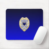 Thin Blue Line Abzeichen Mousepad (Mit Mouse)