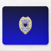 Thin Blue Line Abzeichen Mousepad (Vorne)