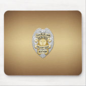 Thin Blue Line Abzeichen Mousepad (Vorne)