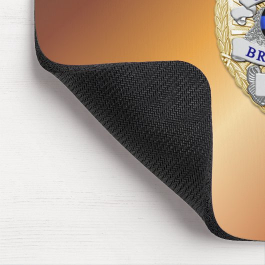 Thin Blue Line Abzeichen Mousepad (Ecke)