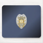 Thin Blue Line Abzeichen Mousepad (Vorne)