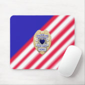 Thin Blue Line Abzeichen Mousepad (Mit Mouse)