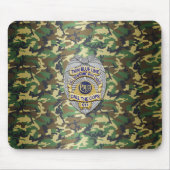 Thin Blue Line Abzeichen Mousepad (Vorne)