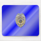 Thin Blue Line Abzeichen Mousepad (Vorne)