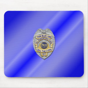 Thin Blue Line Abzeichen Mousepad