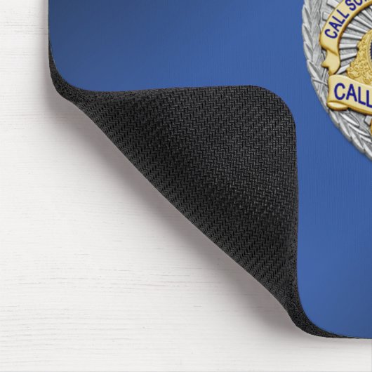 Thin Blue Line Abzeichen Mousepad (Ecke)