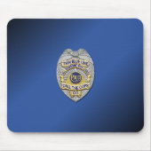 Thin Blue Line Abzeichen Mousepad (Vorne)