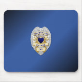 Thin Blue Line Abzeichen Mousepad (Vorne)