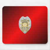 Thin Blue Line Abzeichen Mousepad (Vorne)