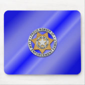 Thin Blue Line Abzeichen Mousepad (Vorne)