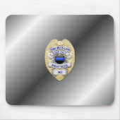 Thin Blue Line Abzeichen Mousepad (Vorne)