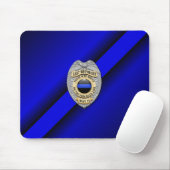 Thin Blue Line Abzeichen Mousepad (Mit Mouse)