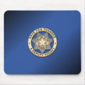 Thin Blue Line Abzeichen Mousepad (Vorne)