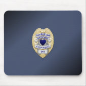 Thin Blue Line Abzeichen Mousepad (Vorne)