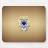 Thin Blue Line Abzeichen Mousepad (Vorne)
