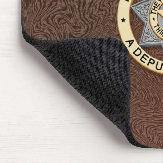 Thin Blue Line Abzeichen Mousepad (Ecke)