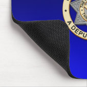 Thin Blue Line Abzeichen Mousepad (Ecke)