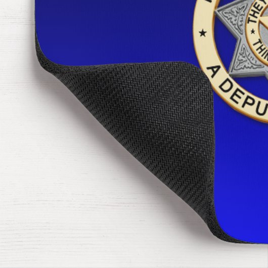 Thin Blue Line Abzeichen Mousepad (Ecke)
