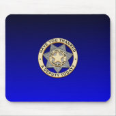 Thin Blue Line Abzeichen Mousepad (Vorne)